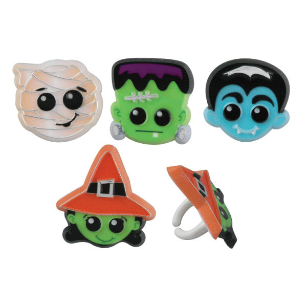 Halloween Characters Cupcake Rings