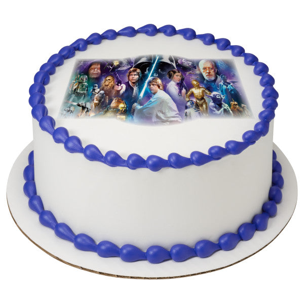 Star Wars™ A Galaxy Far, Far Away Edible Cake Topper Image