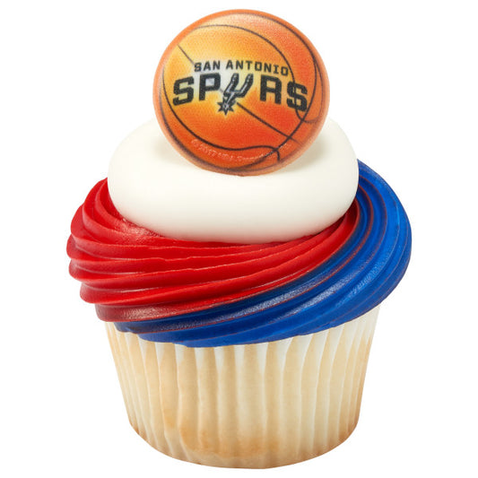 NBA San Antonio Spurs Team Basketball Cupcake Rings