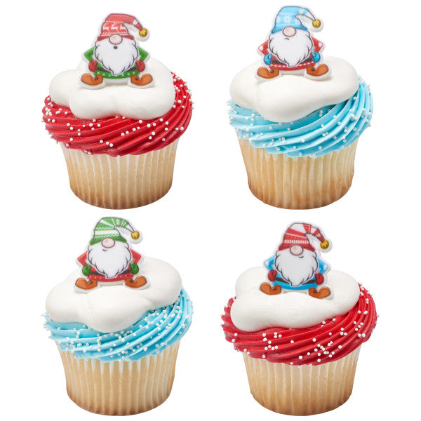 Holiday Gnomes Cupcake Rings