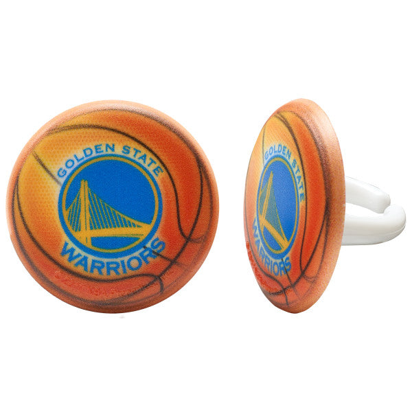 NBA Golden State Warriors Team Basketball Cupcake Rings – A Birthday Place