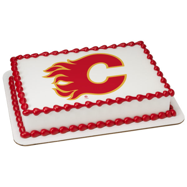 NHL® Calgary Flames Edible Cake Topper Image