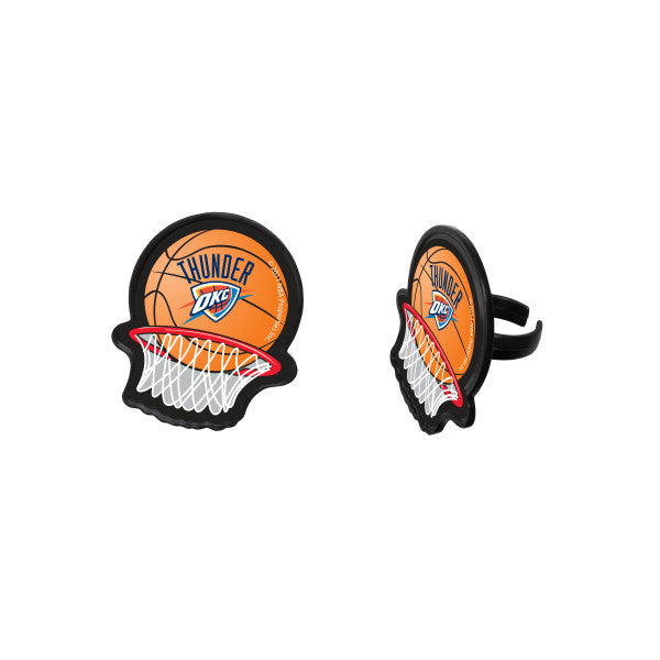 Anillos para cupcakes NBA Team Net - Oklahoma City Thunder (12 piezas) 