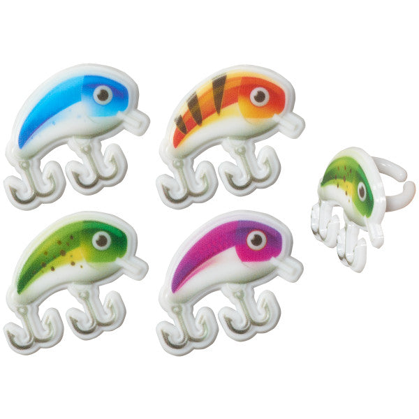 Fishing Lure Assortment Cupcake Rings