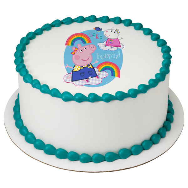 Peppa Pig™ Hip Hip Hooray Edible Cake Topper Image