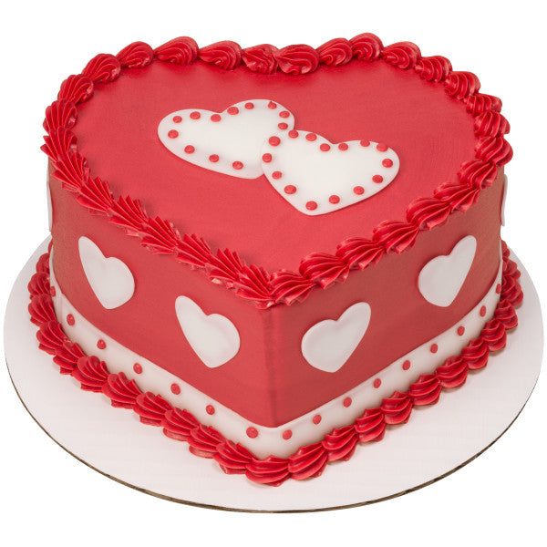 Red, Pink, White Hearts Fondant DecoShapes®