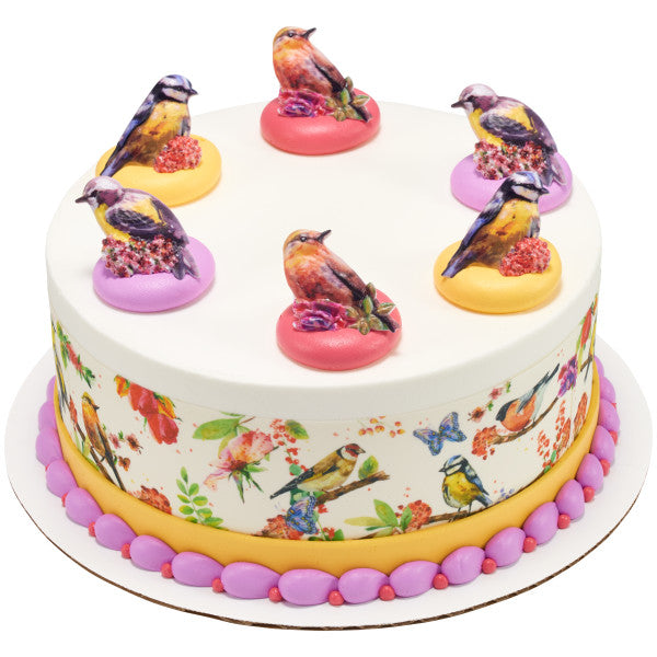 Springtime Birds Cupcake Rings