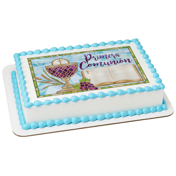 Primera Comunion Edible Cake Topper Image