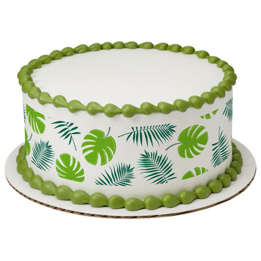 Tropical Leaves PhotoCake® Image Strips