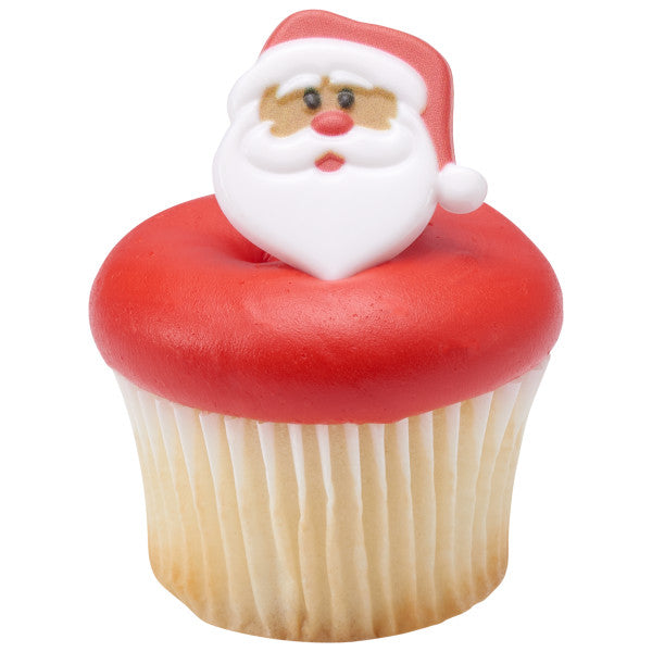 Santa Claus Cupcake Rings