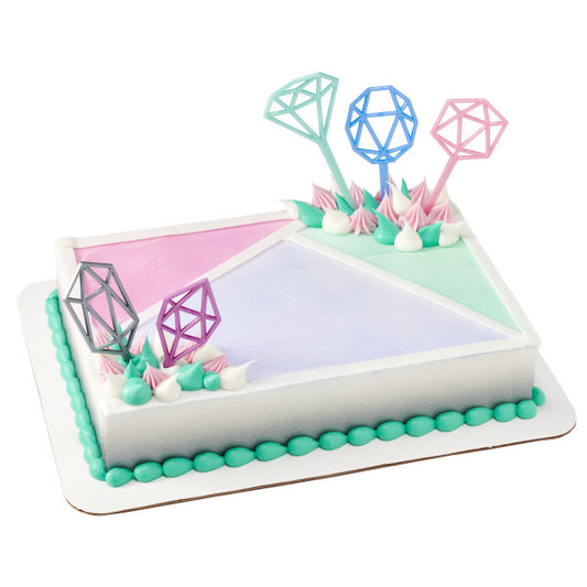 Pastel Geometric Cake Kit