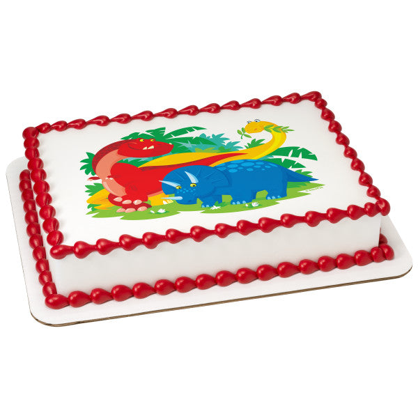 Dinosaurs Edible Icing Cake Topper – Deezee Designs