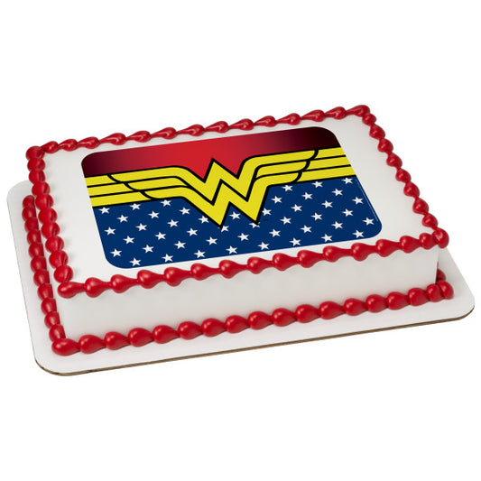 Wonder Woman-Freedom Edible Cake Topper Image