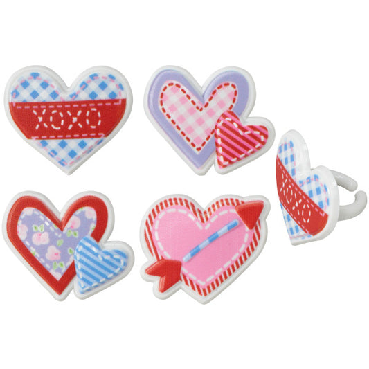 Cross My Heart Cupcake Rings