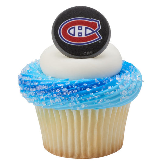 NHL® Puck Team Logo Cupcake Rings