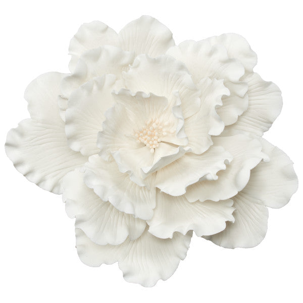 White Peony Gum Paste Flowers