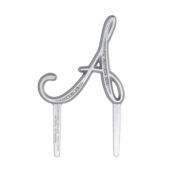 A Birthday Place - Cake Toppers - 2.5" A Diamond Letter Monogram