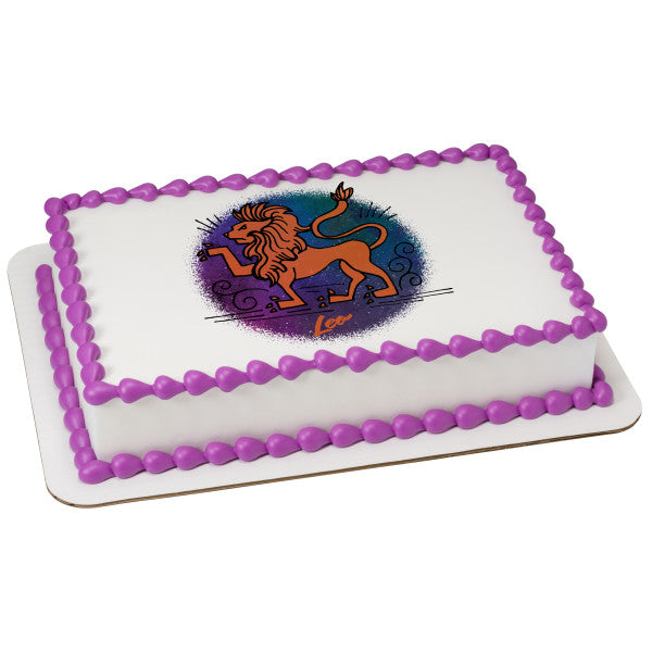 Leo Star Sign Birthday Cake - The Zodiac Collection – My Baker