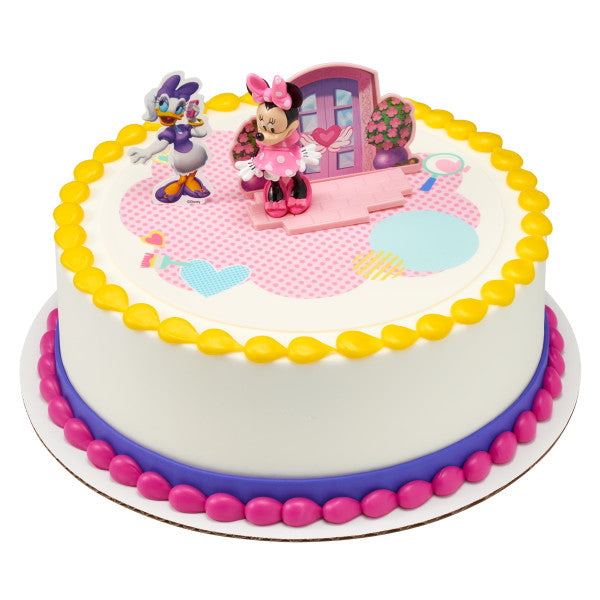 Minnie Mouse Happy Helpers DecoSet® y fondo de imagen comestible