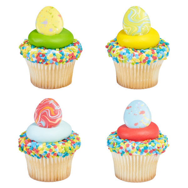 Painted Eggs Cupcake Rings