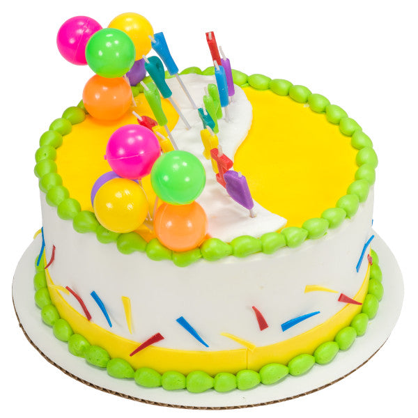 Happy Birthday Neon Candles DecoSet®