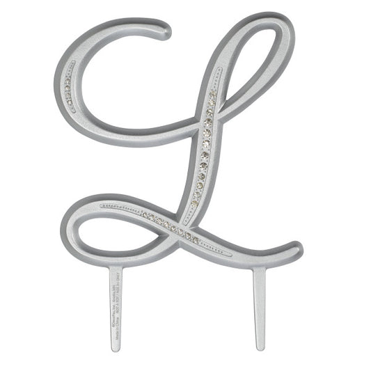 A Birthday Place - Cake Toppers - 4.5" L Diamond Letter Monogram