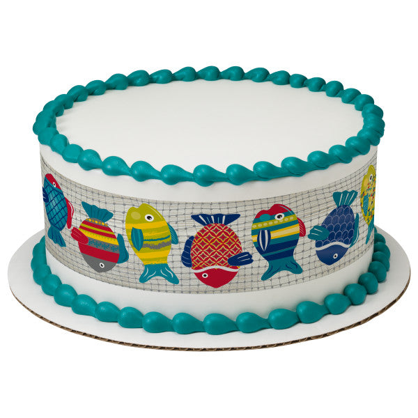 Urban Fish Edible Cake Topper Image Strips