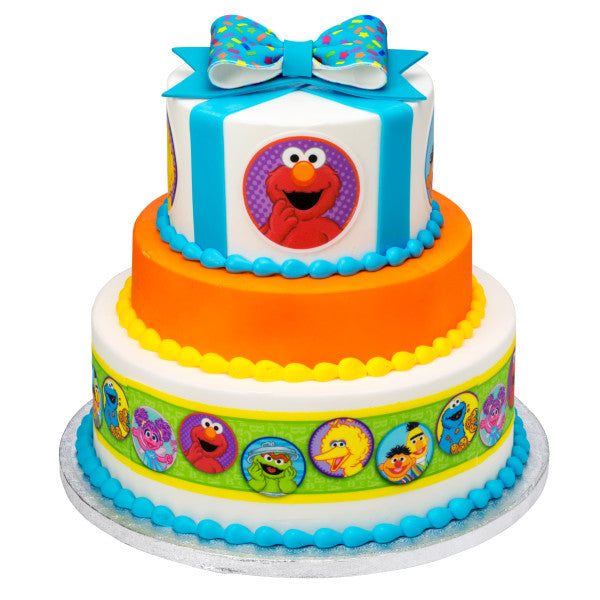 Sesame Street® Celebration Edible Cake Topper Image