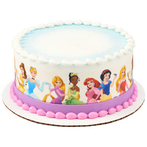 Amazon.com: Disney Princesses Personalized Cake Toppers 1/4 8.5 x 11.5  Inches Birthday Cake Topper : Grocery & Gourmet Food