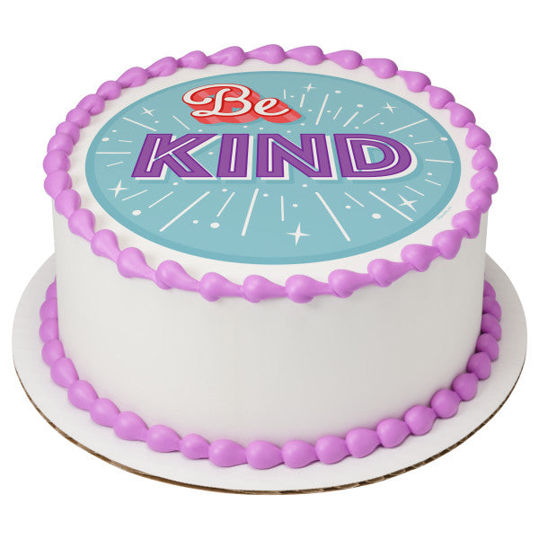 Be Kind Edible Cake Topper Image