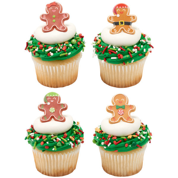 Anillos para cupcakes de Gingerbread Friends 