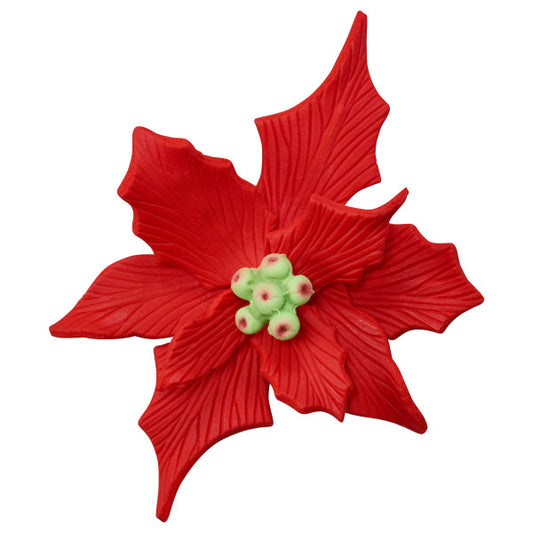 Poinsettia Gum Paste Flowers