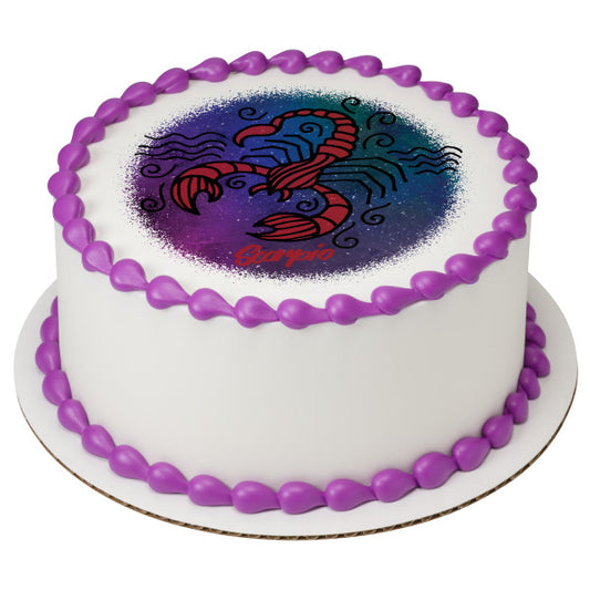 Scorpio Edible Cake Topper Image