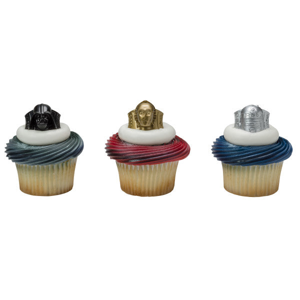 Star Wars™ Darth Vader™, R2-D2™, C-3PO™ Cupcake Rings