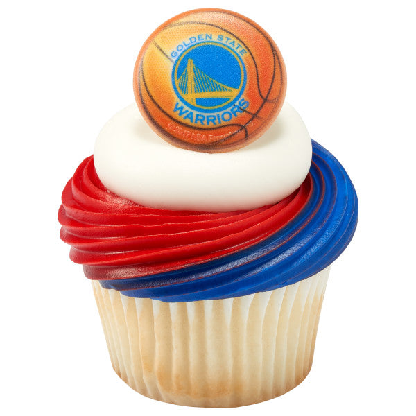 Golden State Warriors Logo Sports NBA Edible Cake Topper Image