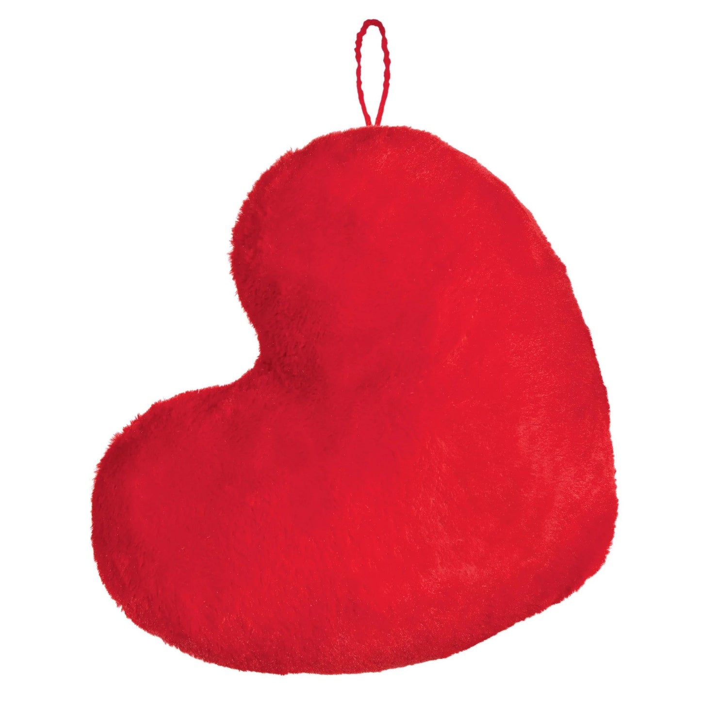 Corazón rojo de peluche ponderado