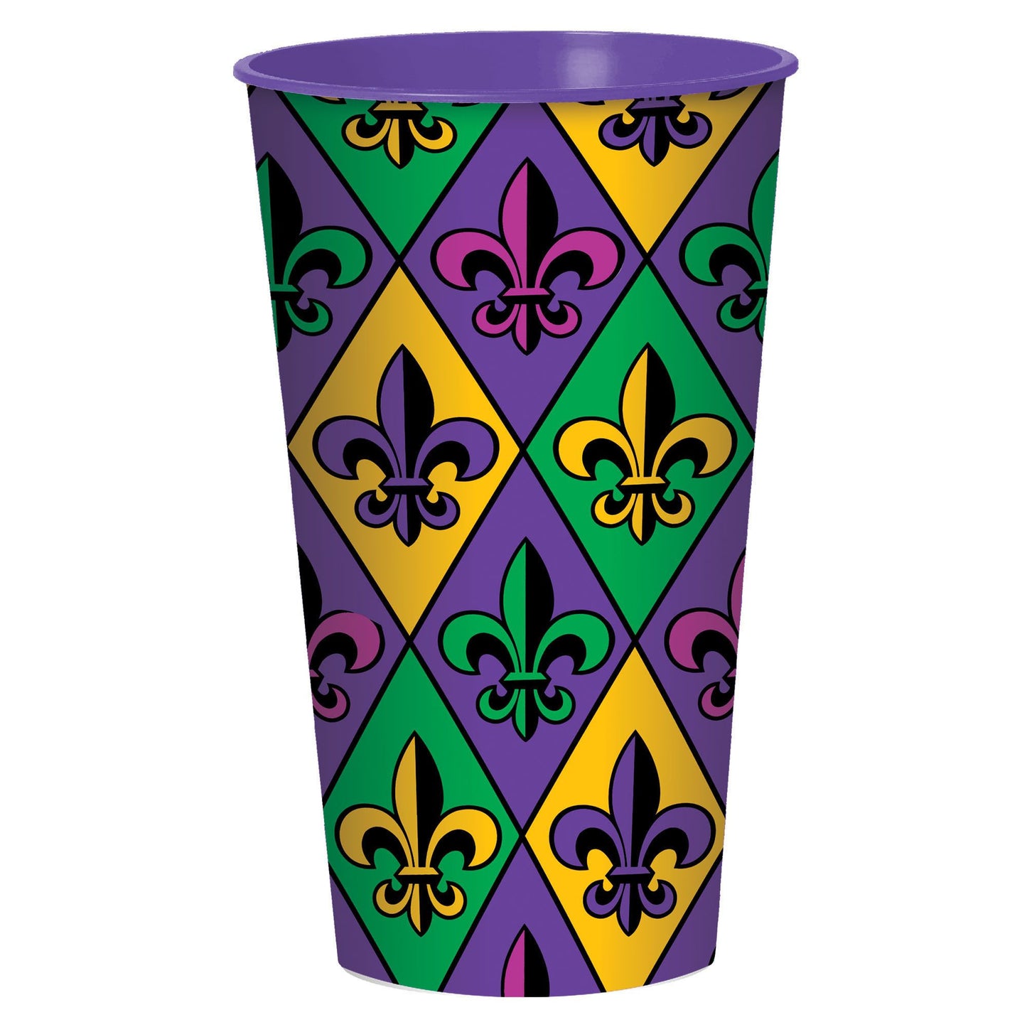 Fleur De Lis Plastic Favor Cup, 1ct