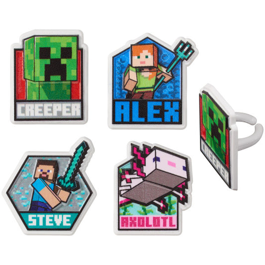 MINECRAFT Lush encuentra anillos para cupcakes