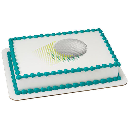 Golf Ball Edible Cake Topper Image