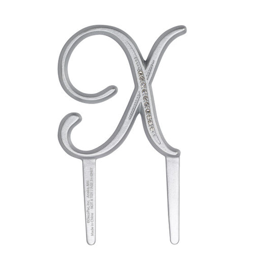 A Birthday Place - Cake Toppers - 2.5" X Diamond Letter Monogram