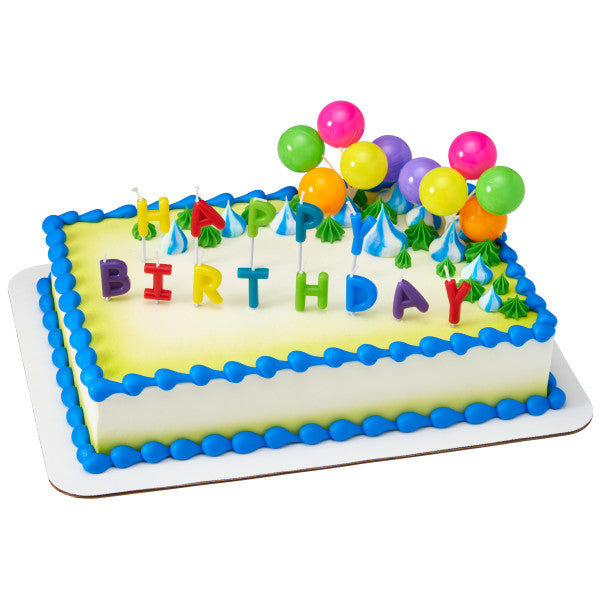 Happy Birthday Neon Candles DecoSet®