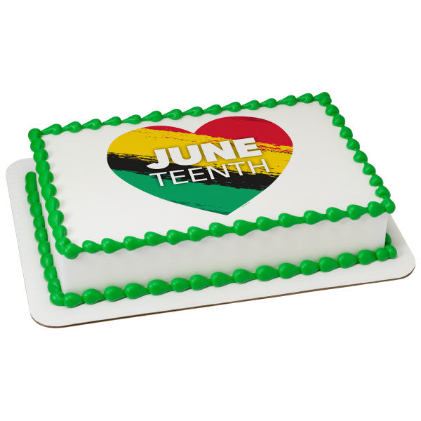 Juneteenth Edible Cake Topper Image