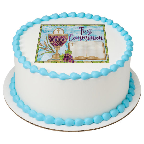 First Communion (1st Communion) Edible Cake Topper Image