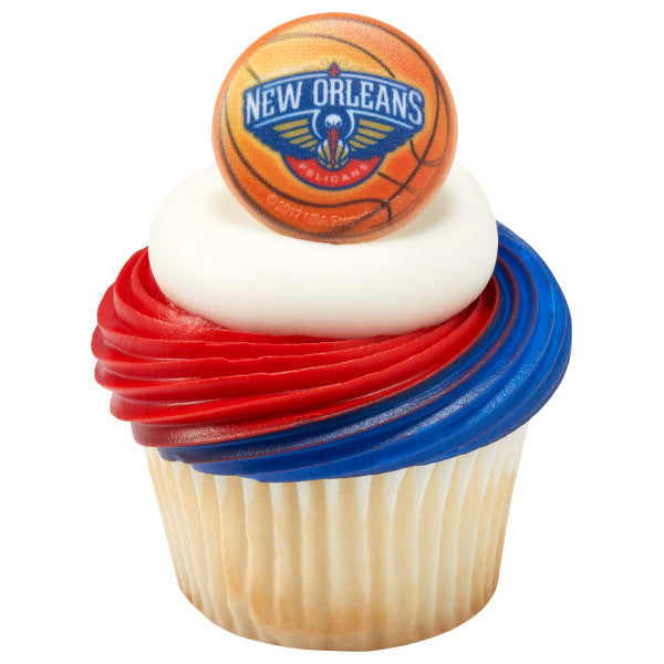 NBA New Orleans Pelicans Cupcake Rings